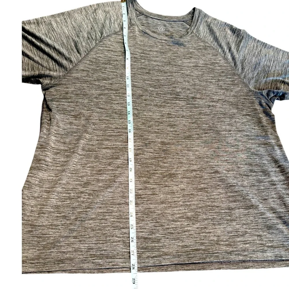 Champion C9 Mens XL Gray Heather Space Dye Raglan Sleeve Activewear T-Shirt - Picture 5 of 8